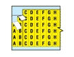 带背景色（黄色）的连续字母 预印电线电缆标识