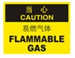  国际标准标识 当心类标示 易燃气体 FLAMMABLE GAS