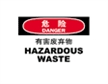  国际标准标识 危险类标示 有害废弃物 HAZARDOUS WASTE
